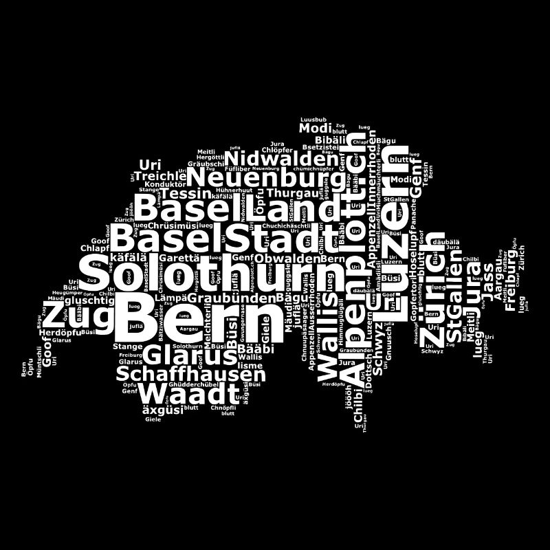 Schweiz Mundart weiss