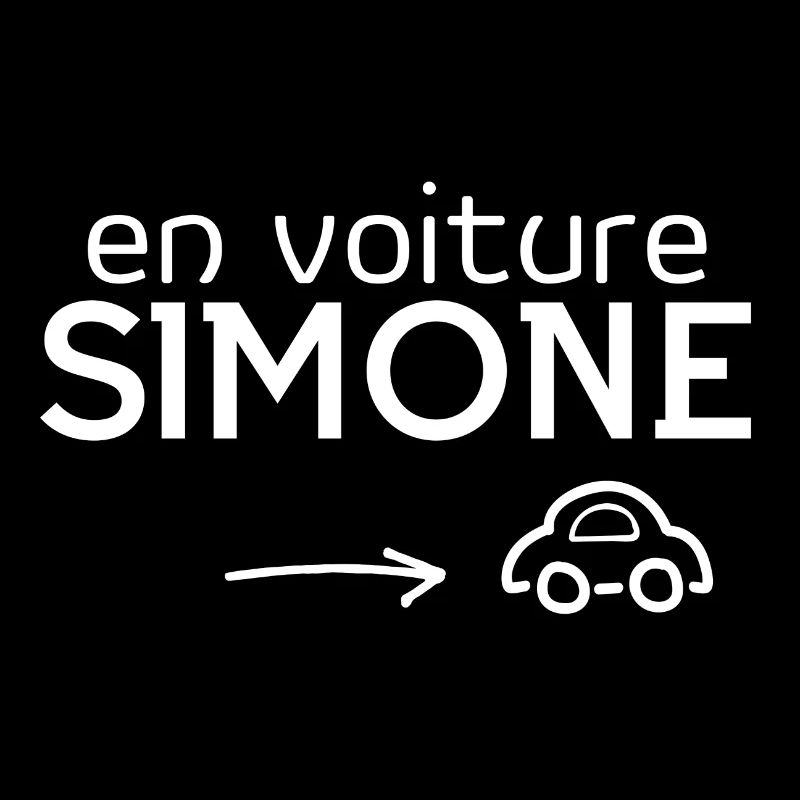 Simone, en voiture Simone