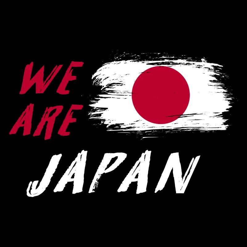 we are Japan flags design