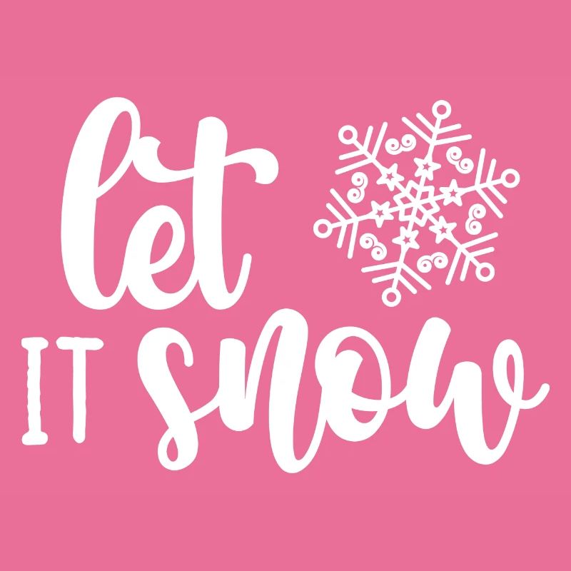 Winter Snowflake Script Typography