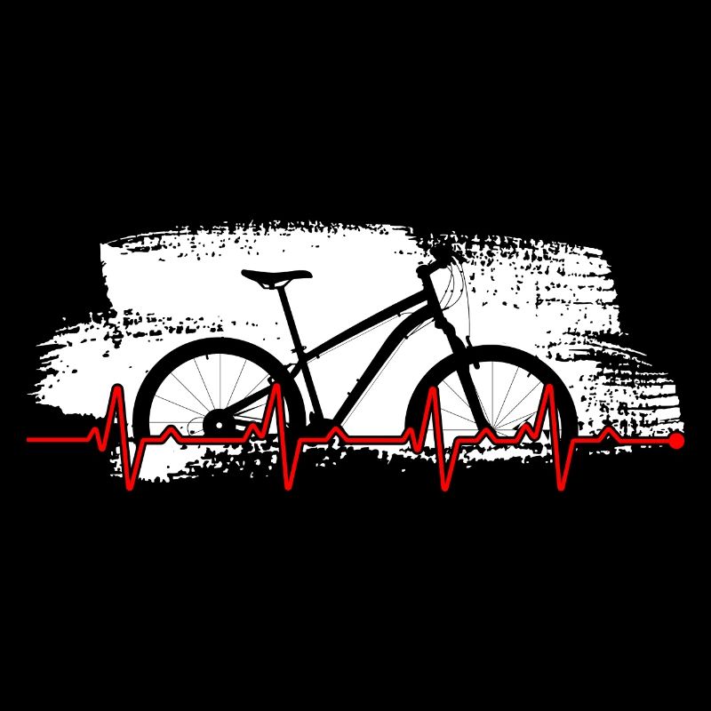 Graphique de battement de cœur de vélo
