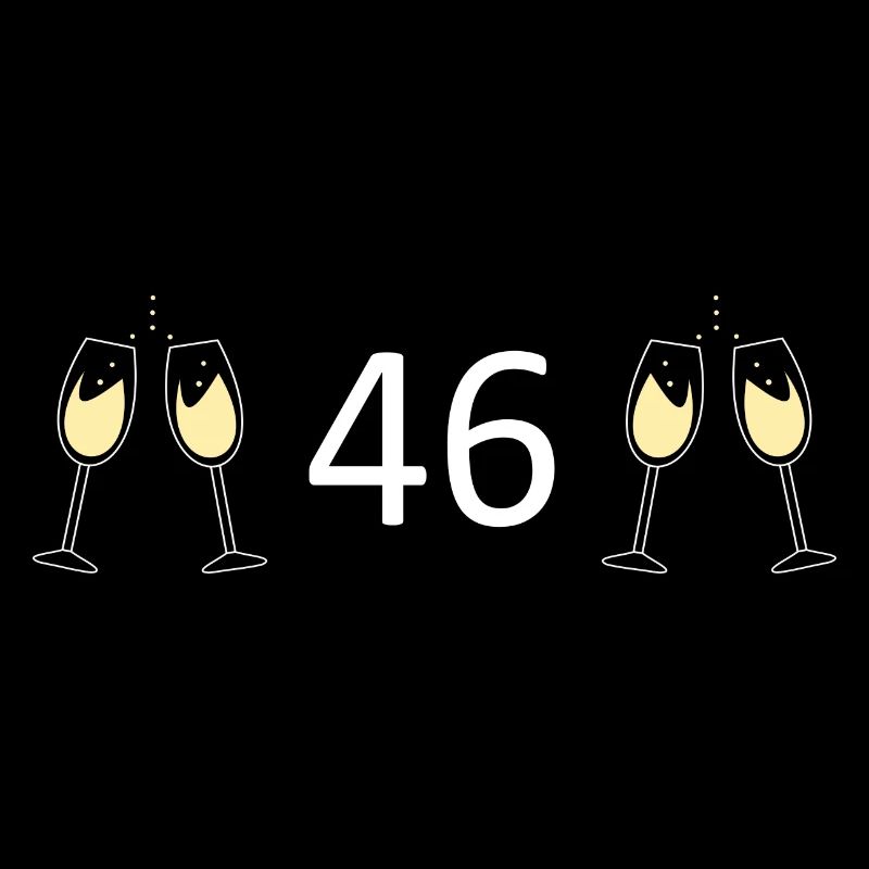46e anniversaire 46 ans 46 ans numéro 46