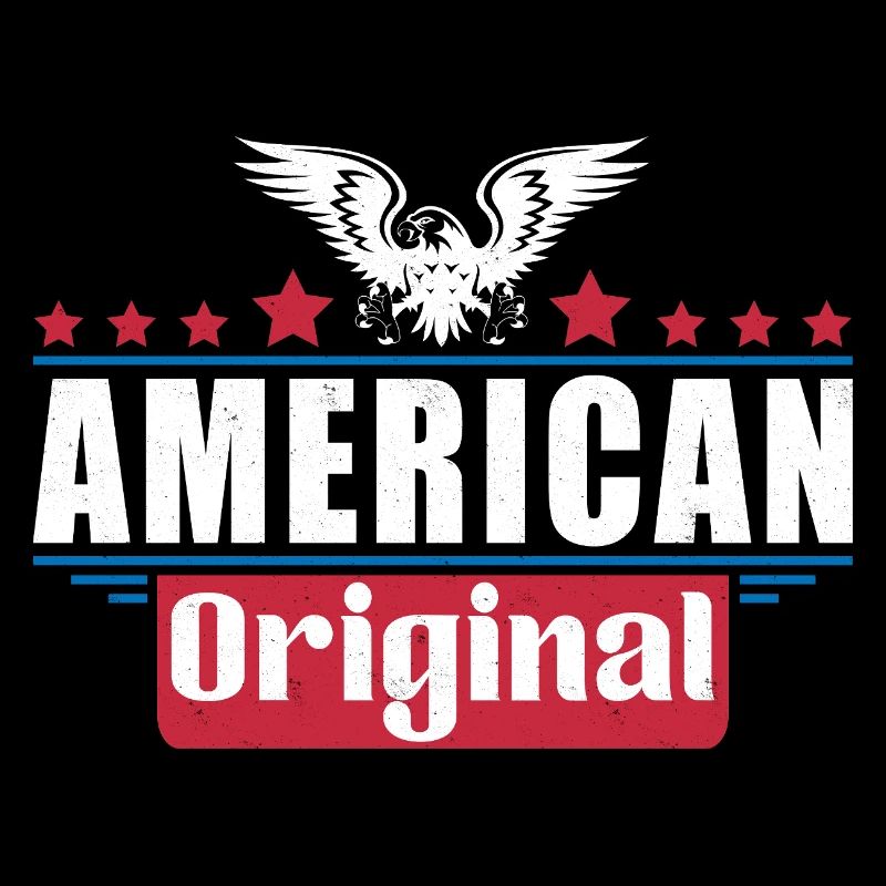 Patriotic Eagle American Flag Design