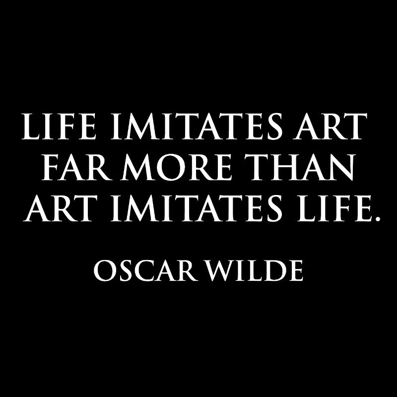 Oscar Wilde Quote Bold Typographic Tee