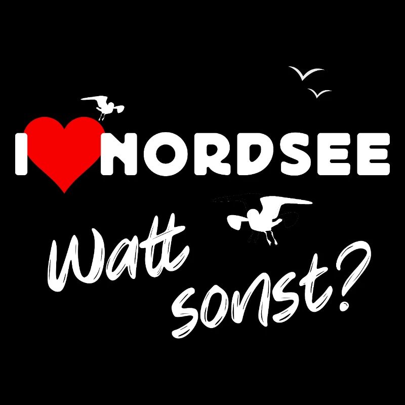 Nordsee Liebe Watt Design