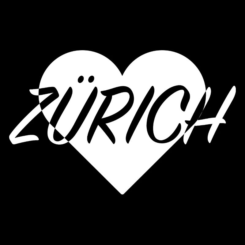 I LOVE ZURICH Heart Pattern