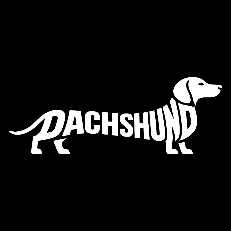 Teckel – design minimaliste de chien
