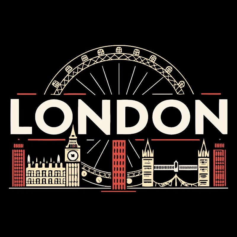 Londres Skyline et Grande Roue