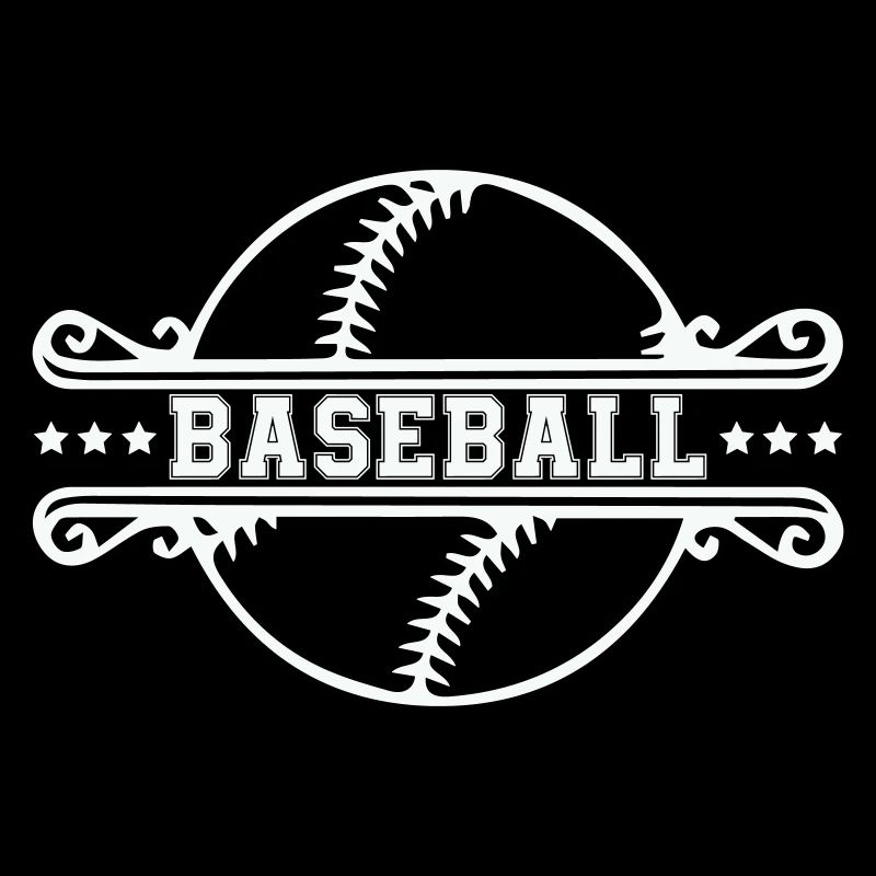 Baseball Ornament Frame Emblem