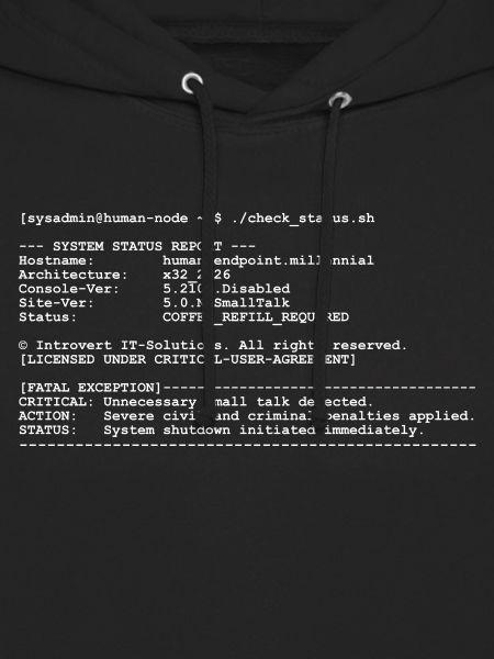 Lustiges IT-Systemadministrator-Terminaldesign