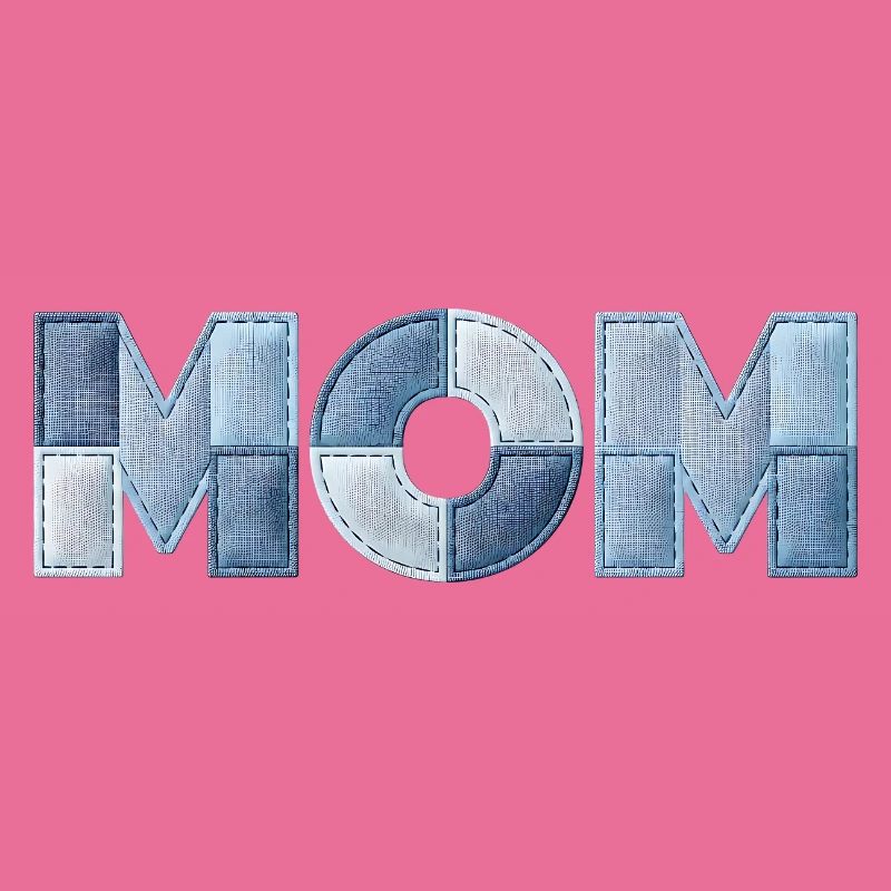 Patchwork Mama Schriftzug Geschenk für Mutter