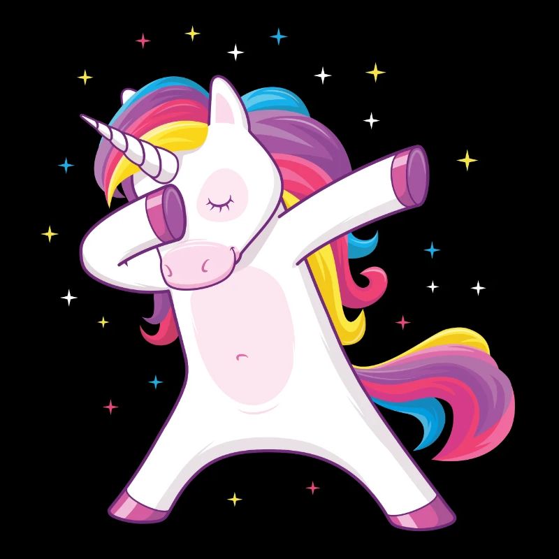 dabbing unicorn