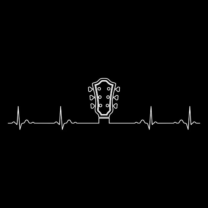 Guitar Pulse Heartbeat Design