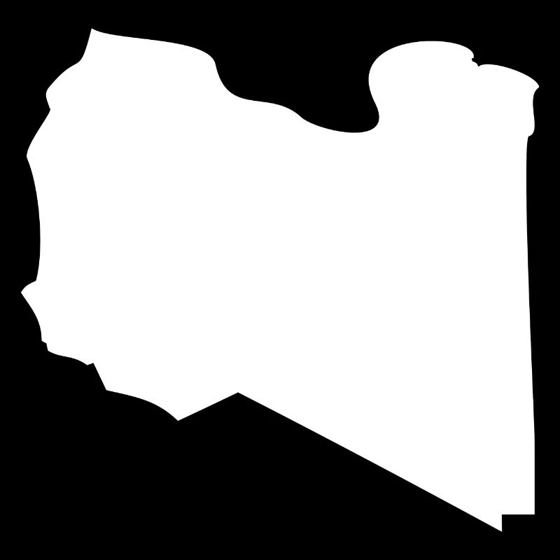 Drapeau de la carte de la Libye