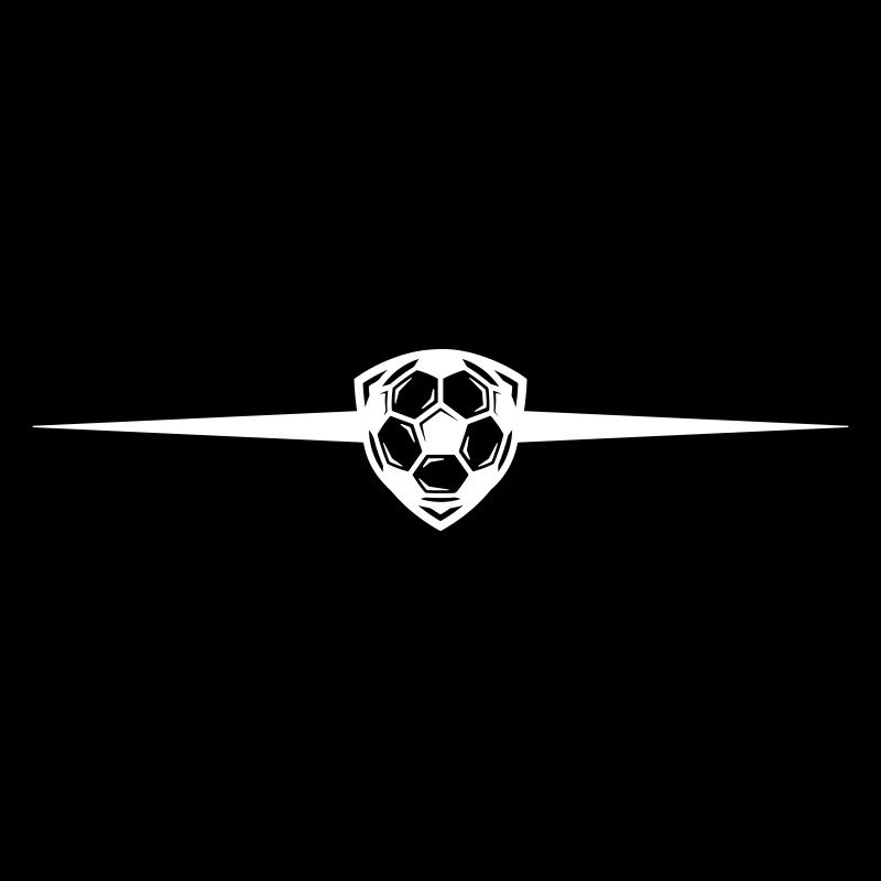 Fussball Symbol Linie