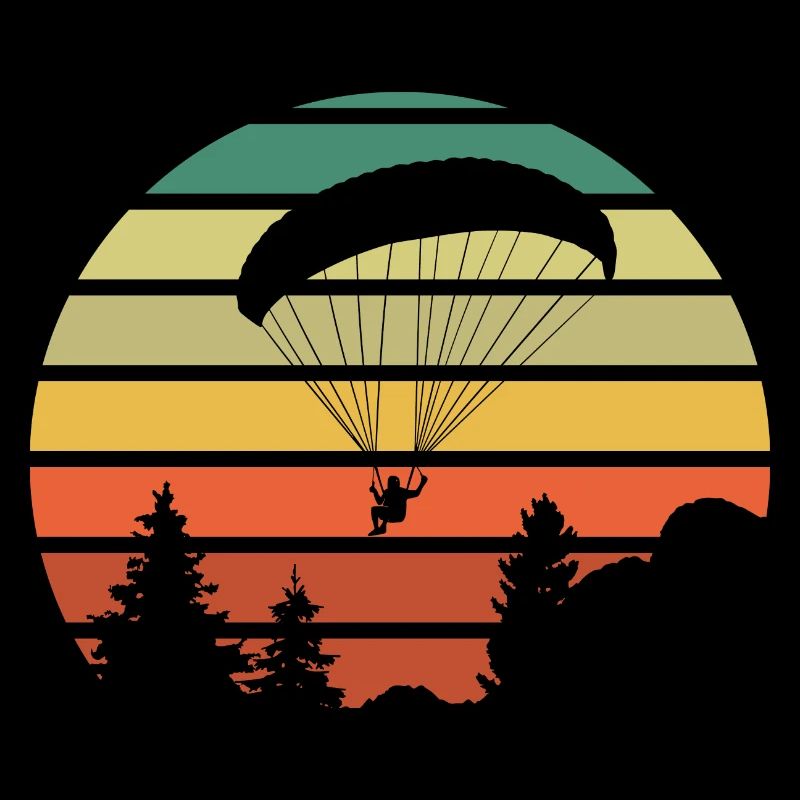 Vintage Sun Paragliding Gift Paraglider