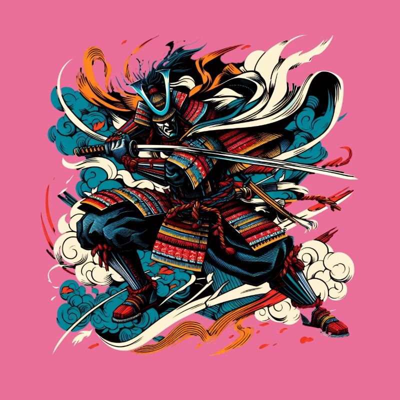 Japanese Samurai Warrior Ukiyo e