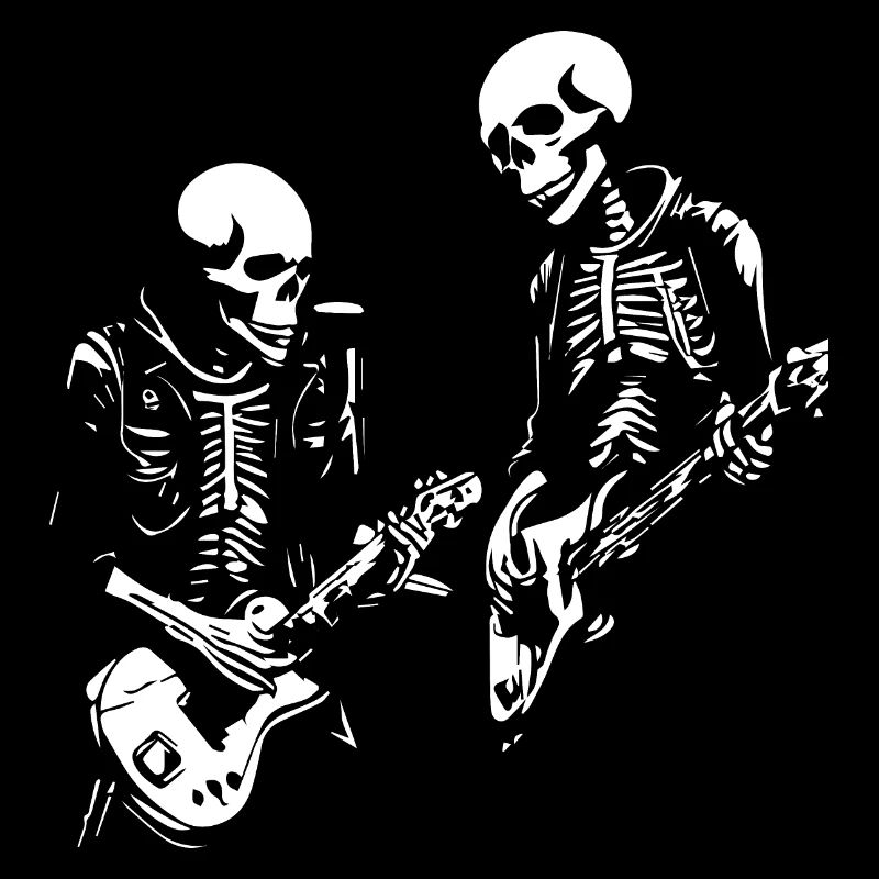 Skelette spielen Rock'n'Roll