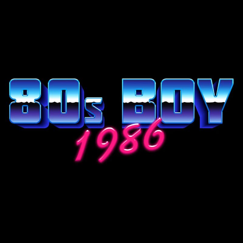 80's Boy 1986, Geburtsshirt