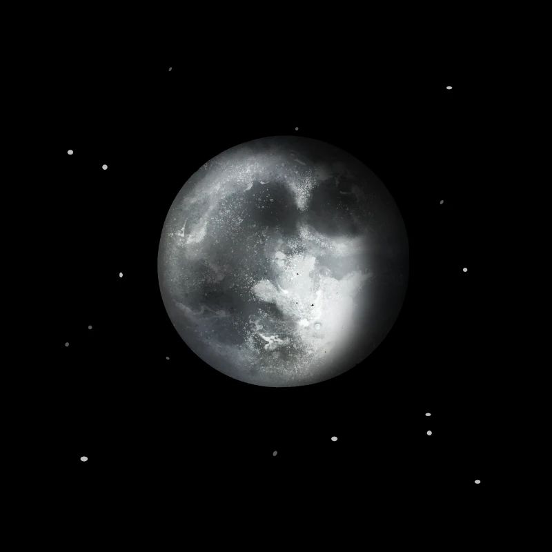 Mond und Sterne