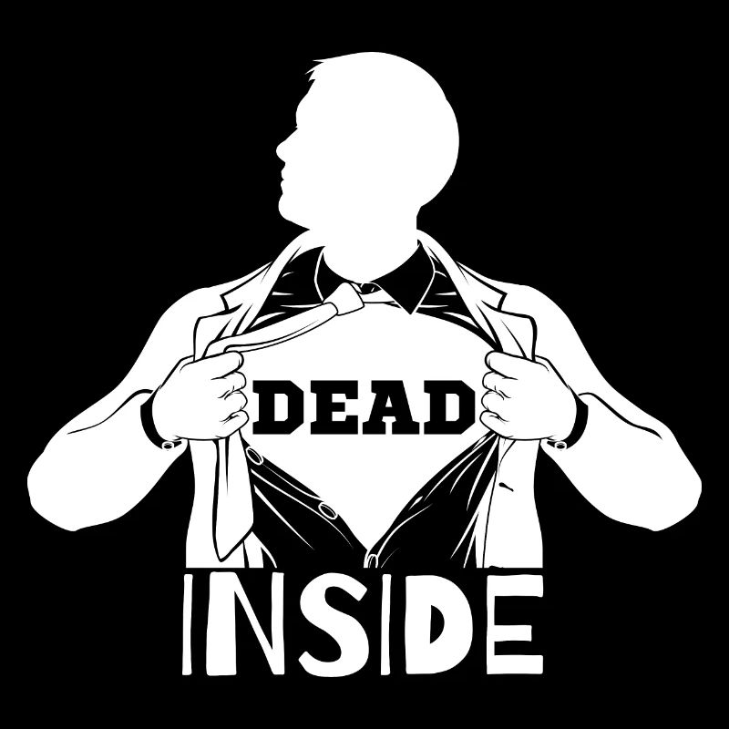 Dead Inside black and white