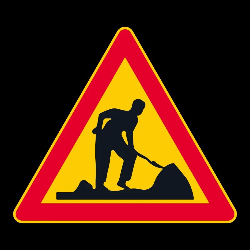 Panneau de signalisation de construction de routes