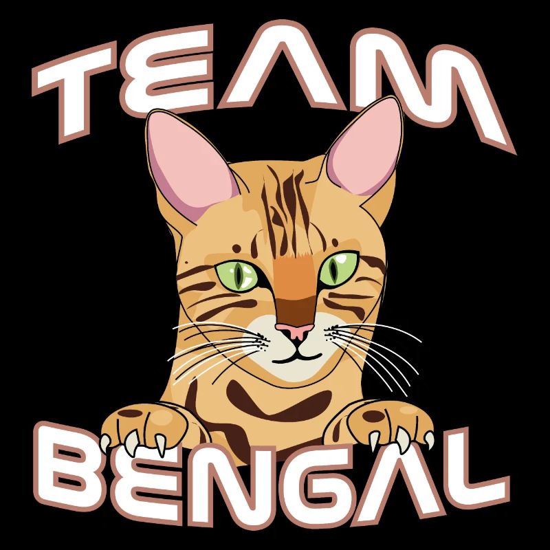Team Bengal Cat Design