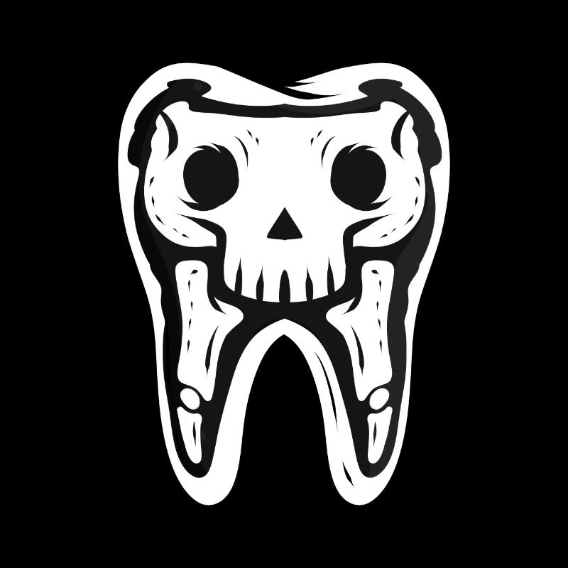 Skeleton Tooth For Dentist On Halloween