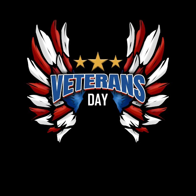 Red And White Feathers For Veterans Day