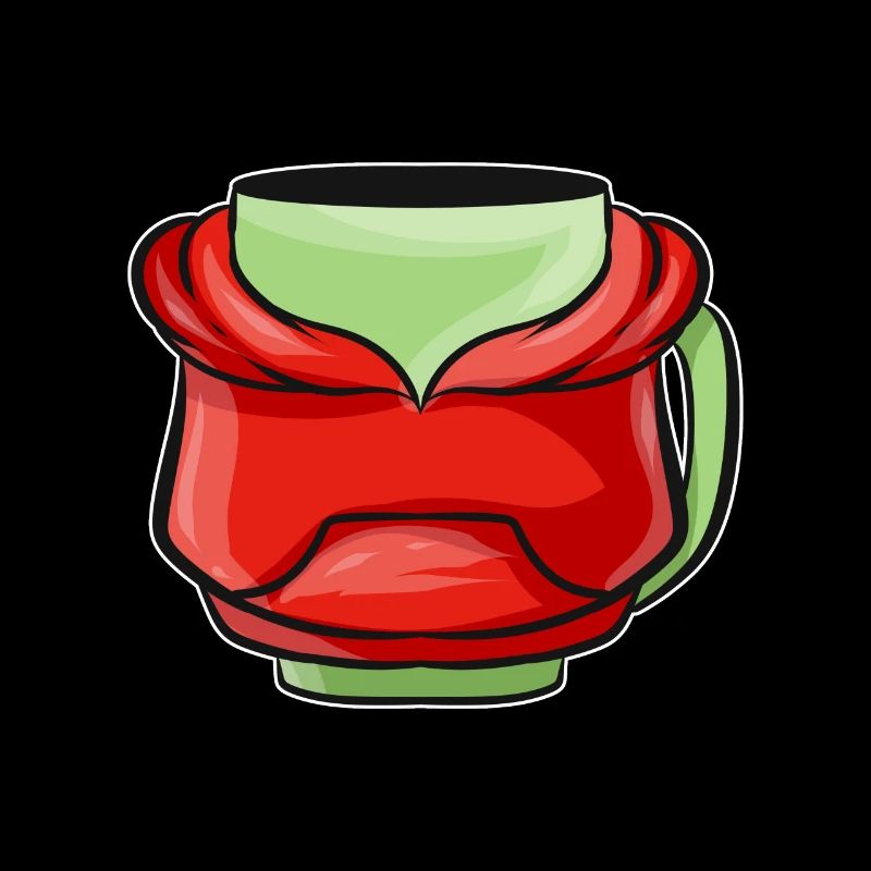Bécher d’automne avec sweat à capuche rouge pour Noël
