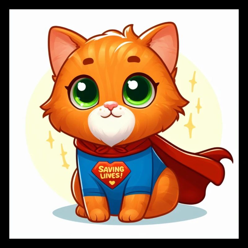 chat roux mignon