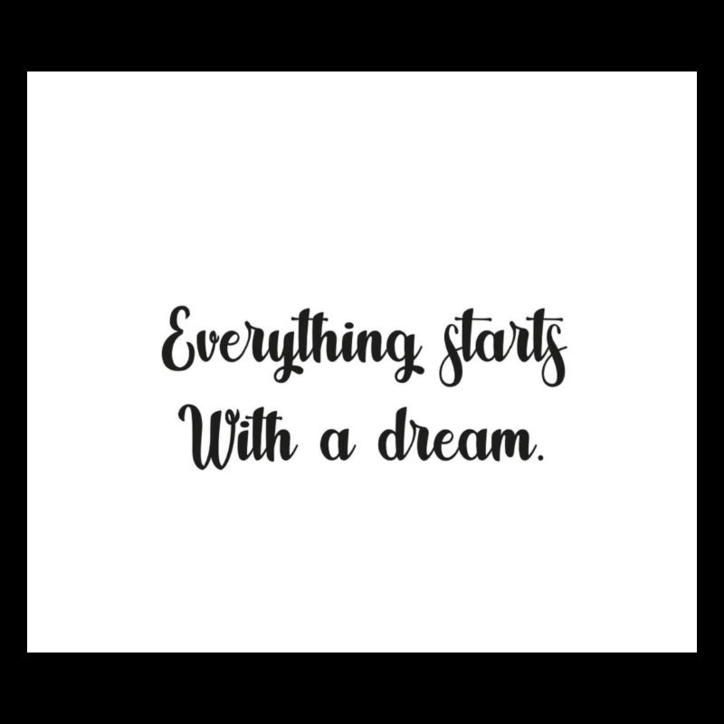 Everything starts