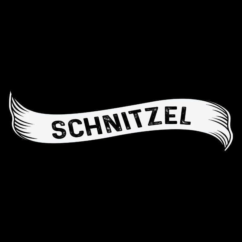 Schnitzel Schriftzug Lieblingsessen Leibgericht