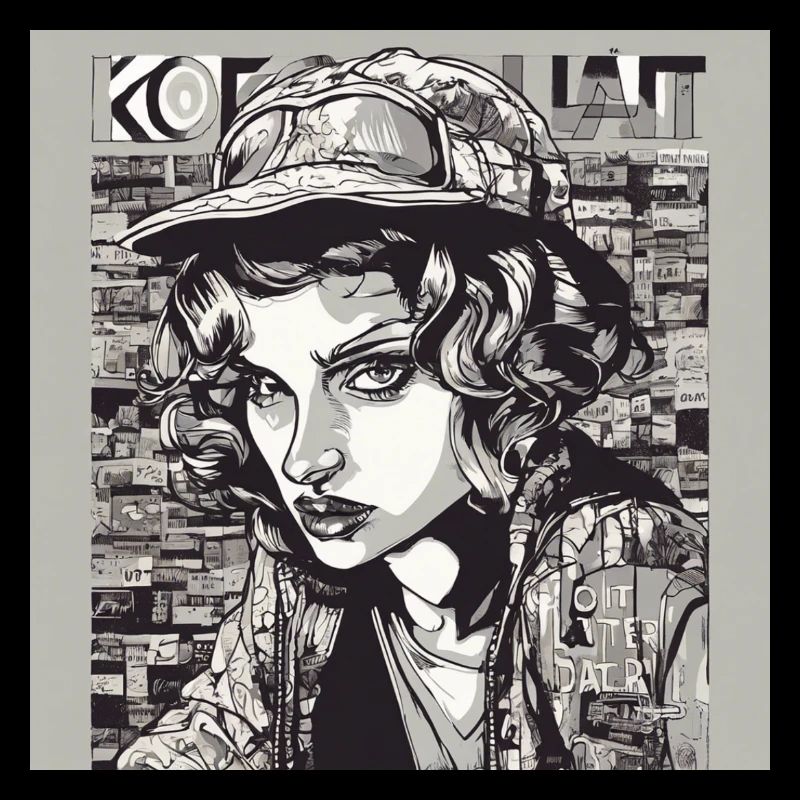 Frau, Pop Art, Comic