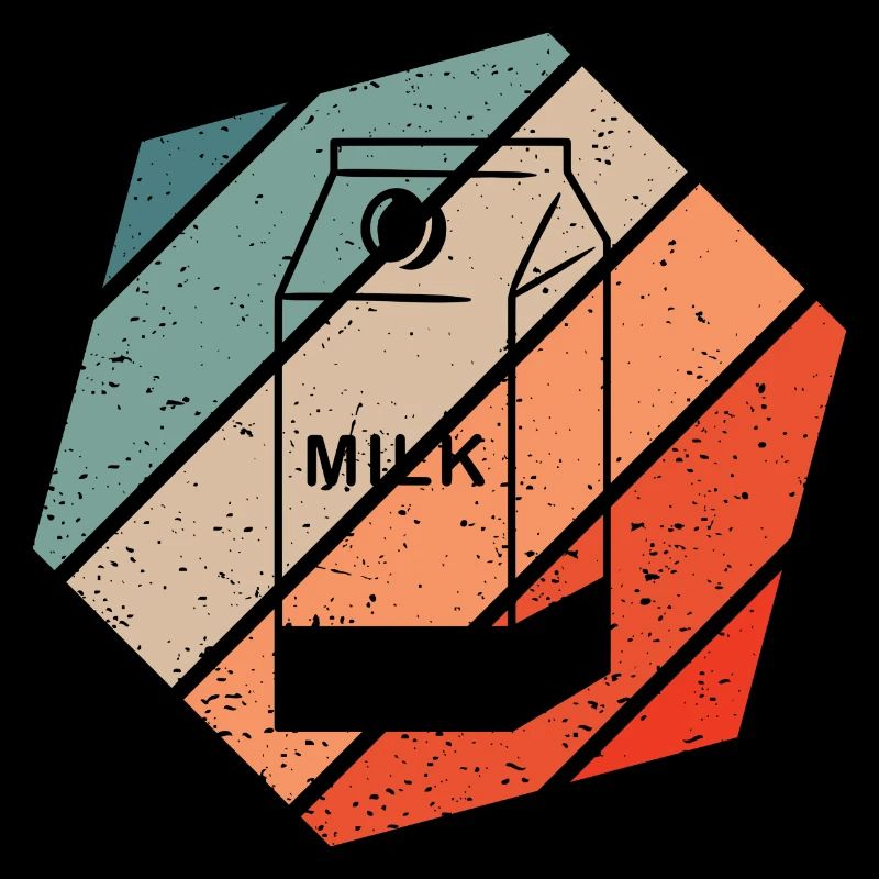 Milchkarton Retro Style Vintage