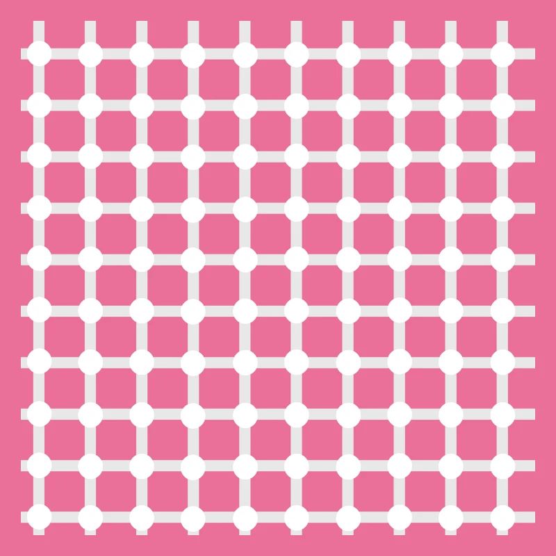 Hermann grid perception illusion optics gift