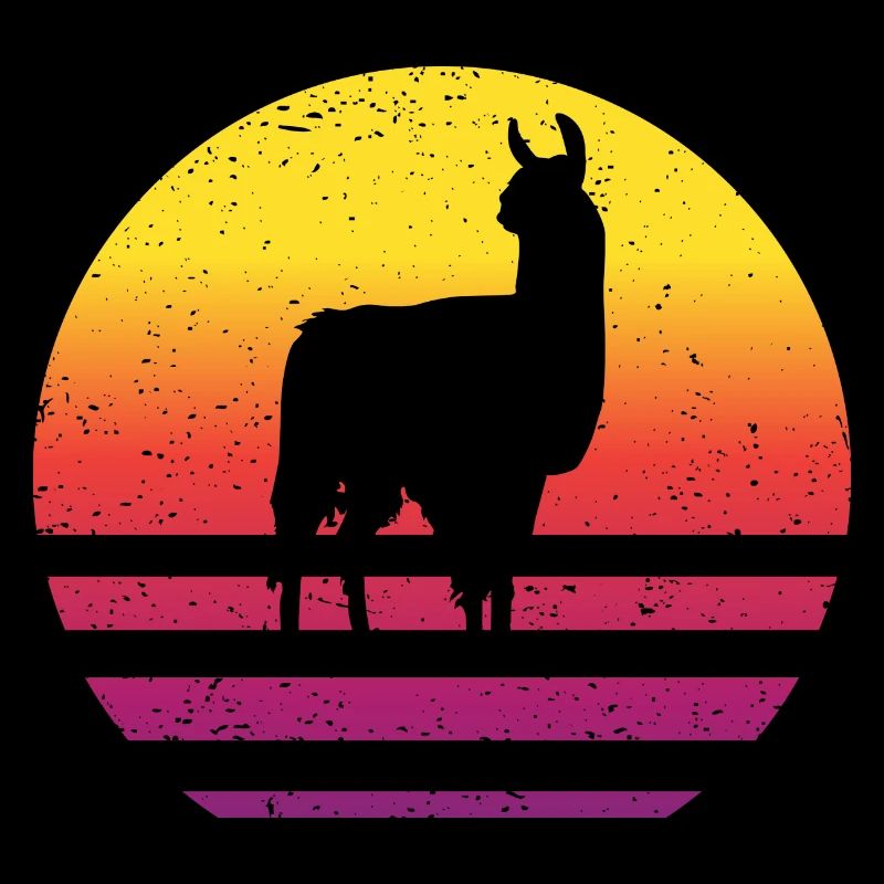 Lama Retro Style Vintage