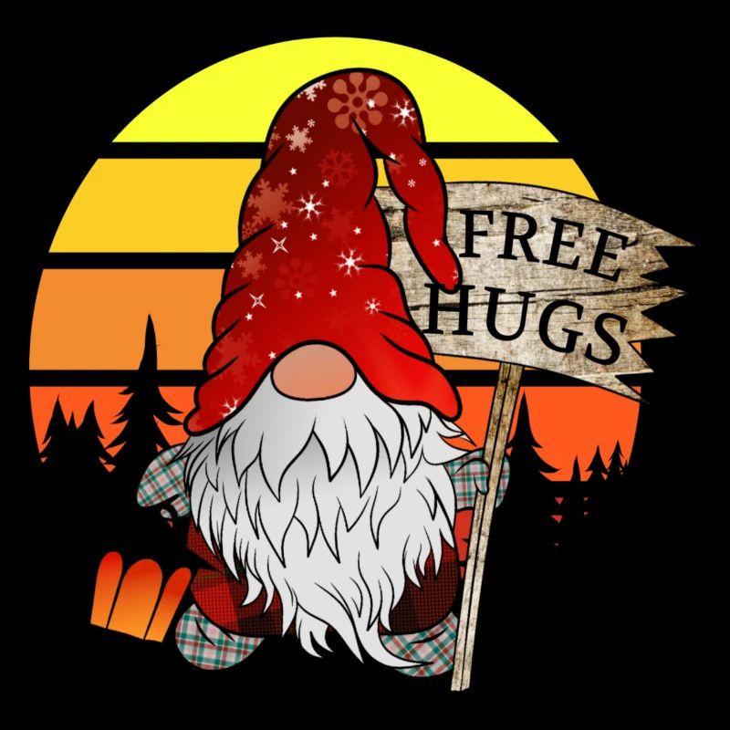 Gnom Weihnachts Wichtel mit Gratis Umarmung