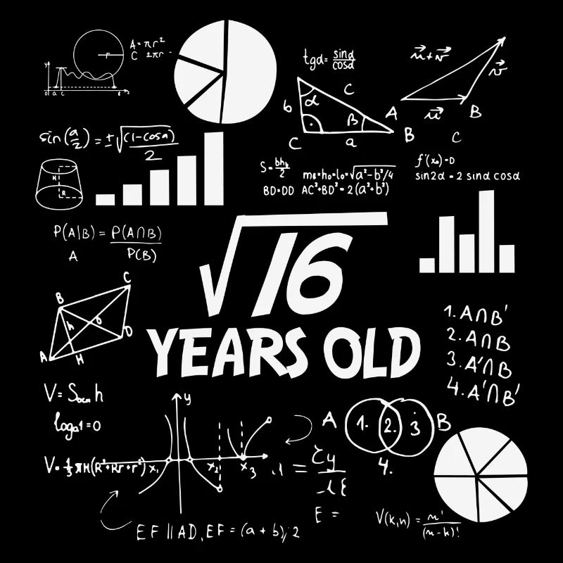 Square Root of 16 | 4 Birthday Math 4 Years Old