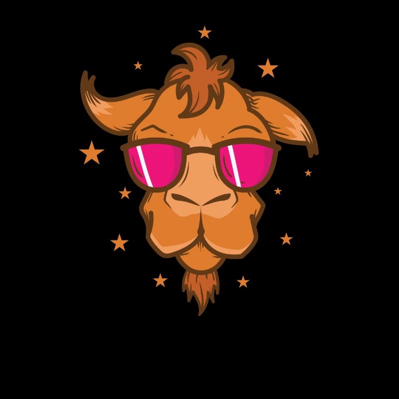 cooles Kamel mit Sonnenbrille Dromedar