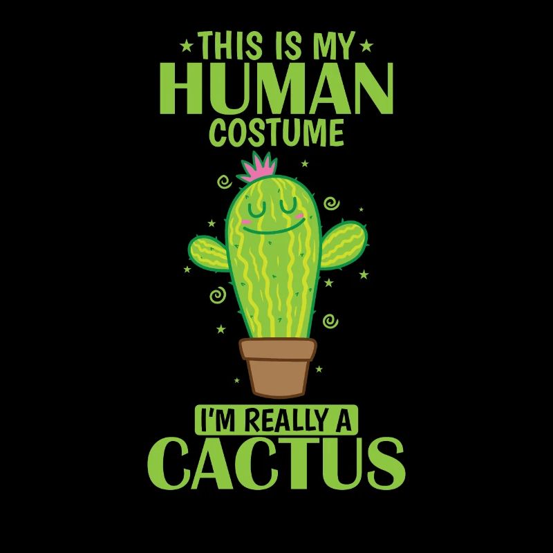 This is my Human Costume I'm really a Cactus