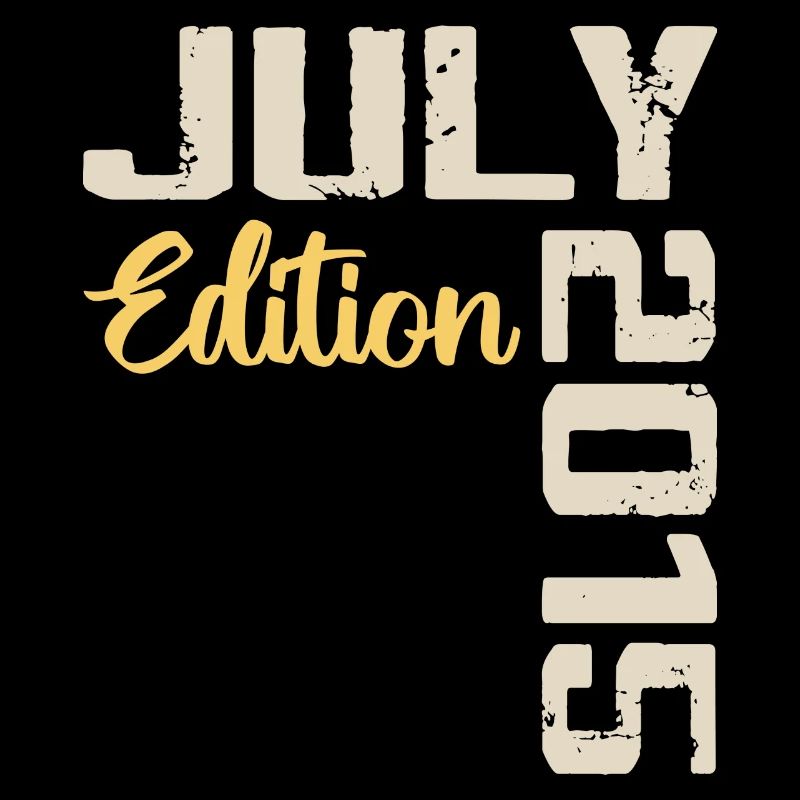 Juli 2015 Geburtstagsshirt Juli 2015