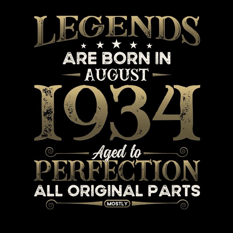 90th Birthday Original August 1934 Born 1934