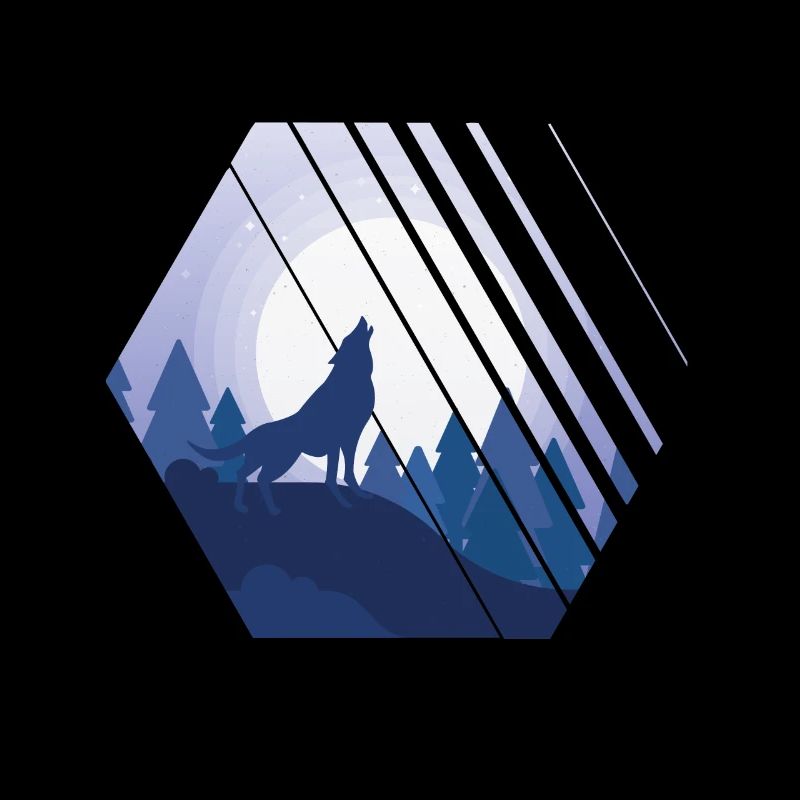 Howling Wolf Hexagon Wilderness