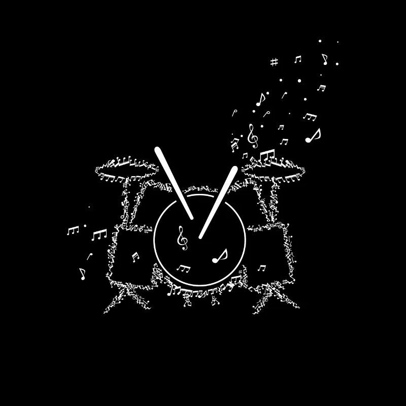 Batterie Partitions Partitions Notes musicales Batteur