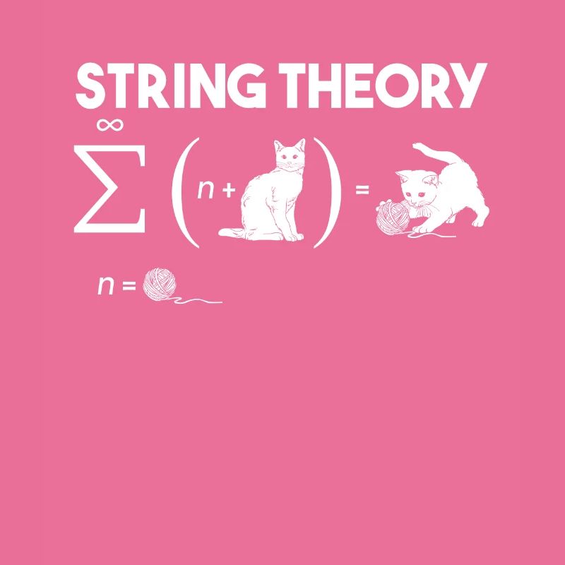 Cat String Theory Wool Quantum Mechanics Math