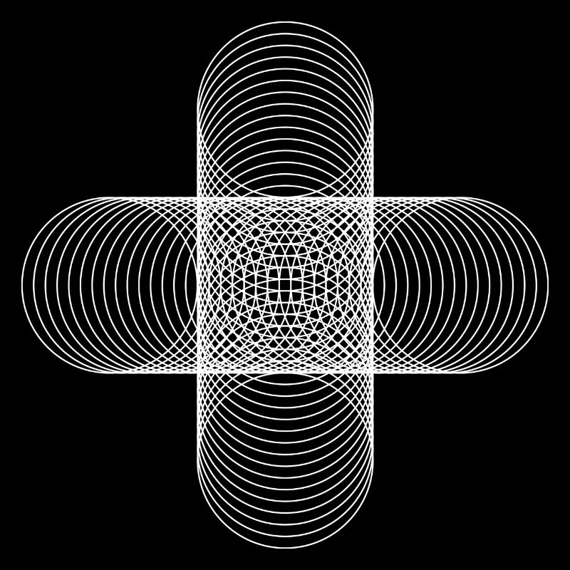 Four Circles / weiß