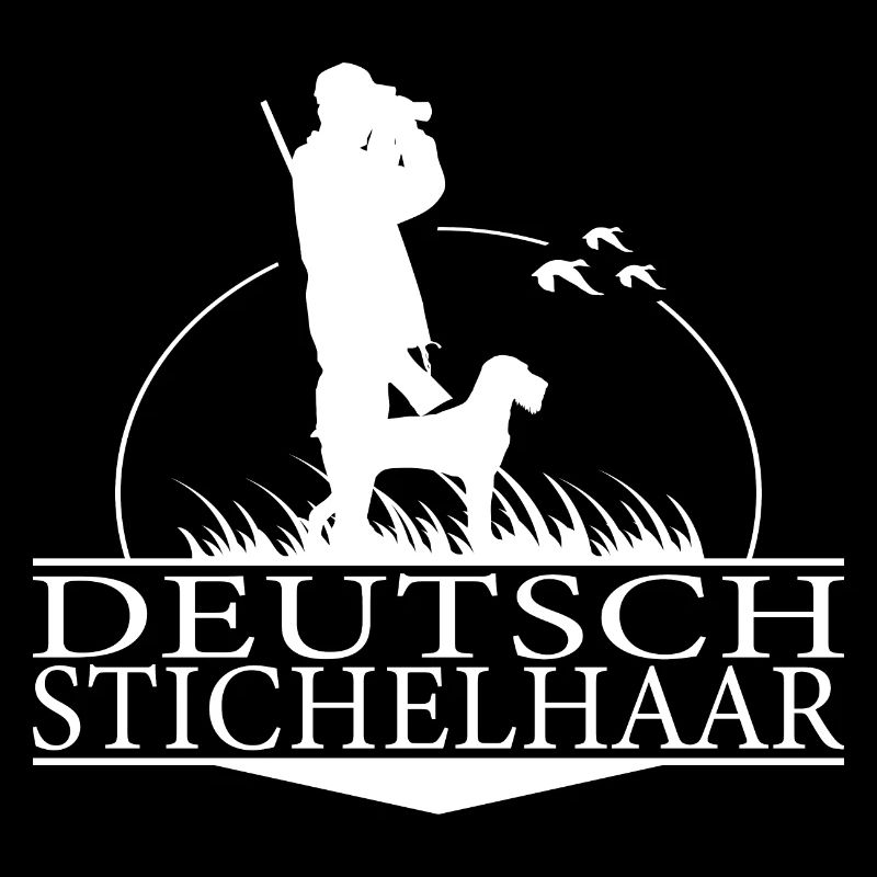 DEUTSCH STICHELHAAR Jagdhunde Jäger Hunde Wilsigns