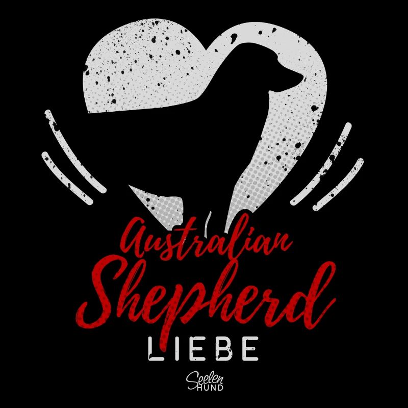 Australian Shepherd Liebe mit Herz