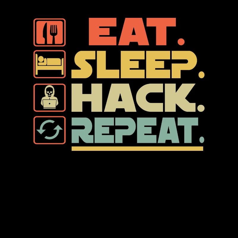 Eat Sleep Hack Répéter